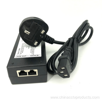 52v 1.25a POE Camera Ethernet Switch 802.3af/at Injector